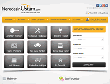 Tablet Screenshot of neredesinustam.com